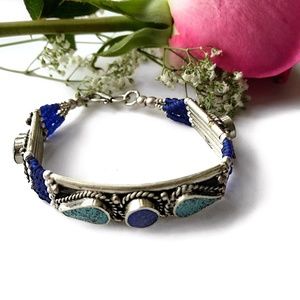 Lapis Cuff Bracelet